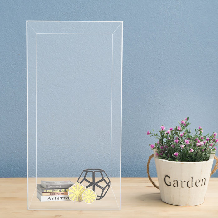 Latitude Run® Hasaan Acrylic Display Box display Cube Pedestal Art Sculpture Stand & Reviews